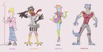 ambiguous_gender avian_feet clothing feathers female fur group hair male smile tail alunka mythology animal_humanoid avian avian_humanoid bird_humanoid canid canine human humanoid mammal mythological_canine mythological_creature werecanid werecanine werecreature werewolf