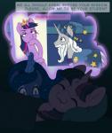 crown dream duo female feral hair headgear horn imagination magic sleeping text thought_bubble gor1ck friendship_is_magic hasbro my_little_pony mythology princess_luna_(mlp) starswirl_the_bearded_(mlp) twilight_sparkle_(mlp) equid equine mammal mythological_creature mythological_equine unicorn 2018 english_text picture_in_picture