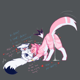 blush bodily_fluids cum cum_drip cum_dripping_from_mouth cum_from_vagina cum_in_mouth cum_in_vagina cum_inside cum_on_face drinking drinking_cum dripping duo fellatio female feral fur genital_fluids genitals heart_symbol leaking leaking_cum leaking_pussy_juice leaking_vagina love male male/female oral penile pink_body pink_fur puddle saliva sex text vaginal_fluids vulva white_body white_fur wings ayaru_(artist) ethan_(ayaru) kira_(ayaru) felid feline mammal 1:1