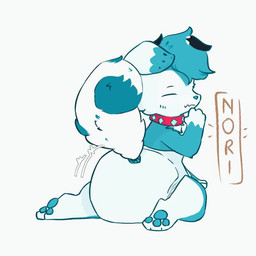 anthro big_diaper diaper feces kneeling male pooping rear_view soiled_diaper soiling soiling_diaper solo unclean_diaper used_diaper using_diaper littlefoxnori canid canine canis domestic_dog mammal 1:1 animated no_sound short_playtime video