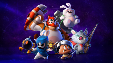 3_toes ambiguous_feral ambiguous_gender anthro armless arms_bent beard black_body black_eyebrows blue_bottomwear blue_cloak blue_clothing blue_eyes blue_pants blue_topwear blue_vest bottomwear brown_body brown_feet brown_skin buckteeth carrying_another cloak clothed clothed_anthro clothed_male clothing cooking_pot double_chin eyebrows facial_hair fangs featureless_feet featureless_legs feet feral fist fur furrowed_brow furrowed_eyebrows gauntlets_(weapon) grey_body grey_eyebrows grey_fur group gun hair headgear headgear_only headwear headwear_only holding_gun holding_object holding_ranged_weapon holding_sniper_rifle holding_weapon hooded_cloak kerchief larger_male light long_ears male male_anthro midair mitten_hands mostly_nude multicolored_body multicolored_fur narrowed_eyes neckerchief neckwear no_eyebrows no_pupils noseless obese obese_anthro obese_male orange_beard orange_body orange_eyes orange_facial_hair orange_fur orange_hair overweight overweight_anthro overweight_male pants pot_on_head ranged_weapon red_kerchief red_neckerchief rifle short_hair size_difference smaller_ambiguous smaller_anthro smaller_male sniper_rifle space squint standing tan_eyelids tan_inner_ear teeth thick_eyebrows toes topwear tusks two_tone_body two_tone_fur vest visor walking weapon white_body white_fur white_mask yves_barthez mario_bros mario_plus_rabbids_sparks_of_hope nintendo raving_rabbids rayman_(series) ubisoft lone_wolf_(mario_plus_rabbids) stooge_(mario_plus_rabbids) wildclaw_(mario_plus_rabbids) bob-omb canid canine canis felid goomba hybrid lagomorph mammal pantherine rabbid squasher_(mario_plus_rabbids) thwomp tiger wolf 16:9 2022 3d_(artwork) 4k absurd_res adobe_photoshop_(artwork) autodesk_maya_(artwork) colored crossover digital_media_(artwork) english_description hi_res lighting official_art shaded widescreen