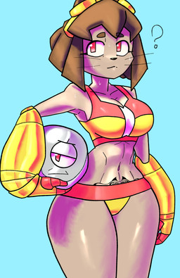 ambiguous_gender anthro duo female machine womb_tattoo kaizooki gameoverse glitch_productions kaboodle_(gameoverse) kit_bodega domestic_cat felid feline felis mammal robot absurd_res hi_res