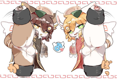 accessory ankle_socks anthro anus asian_clothing biped blonde_hair bottomless bottomless_anthro bottomless_male brown_body brown_fur brown_hair butt chinese_clothing clothed clothed_anthro clothed_male clothing countershading duo east_asian_clothing flexible footwear fur furgonomics gender_symbol green_eyes hair half-closed_eyes inviting_viewer looking_at_viewer male male_symbol monotone_hair multicolored_body multicolored_fur narrowed_eyes one_leg_up open_mouth open_smile orange_eyes plantigrade presenting presenting_anus presenting_hindquarters raised_leg short short_anthro short_hair short_male side_view simple_background smile socks splits spread_legs spreading standing straight_hair symbol tail tail_accessory tailband thick_thighs two_tone_body two_tone_fur vertical_splits white_background white_body white_countershading white_fur young young_anthro young_male ookm ramenchan_(mofuaki) furred_scalie scalie 2024 cel_shading digital_drawing_(artwork) digital_media_(artwork) shaded