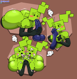 5_fingers areola armwear balls big_balls big_breasts big_butt big_penis bisexual bisexual_male black_armwear black_clothing black_elbow_gloves black_eyes black_gloves black_handwear black_legwear black_pasties black_tape black_thigh_highs blue_balls blue_glans blue_penis blue_text blush blush_stickers bodily_fluids both_sexes_in_same_situation breast_play breasts butt clothing crossgender cum cum_in_mouth cum_inside cum_on_arm cum_on_breasts cum_on_face cum_on_shoulder cum_on_tongue cum_string disembodied_hand disembodied_penis duo_focus elbow_gloves erection eyelashes fellatio female female_humanoid femboy fingers ftm_crossgender genital_fluids genitals gesture glans glistening glistening_balls glistening_bodily_fluids glistening_breasts glistening_butt glistening_cum glistening_genital_fluids glistening_genitalia glistening_glans glistening_lips glistening_penis glistening_precum glistening_saliva glistening_shoulders glistening_sweat gloves green_areola green_body green_breasts green_hair green_skin group hair half-closed_eyes hand_gesture hand_holding handwear holding_breast holding_penis holding_with_two_hands huge_butt humanoid_penetrated legwear lips looking_at_another's_genitalia looking_at_another's_penis looking_at_genitalia looking_at_penis looking_down looking_down_at_genitalia looking_down_at_penis male male/female male/male male_humanoid male_penetrated male_penetrating male_penetrating_male mostly_nude_female mostly_nude_humanoid mostly_nude_male motion_lines narrowed_eyes navel nipple_outline nipple_tape not_furry open_mouth oral oral_penetration pasties penetration penile penis penis_between_breasts penis_in_mouth pigtails pink_blush pink_tongue pointing precum saliva saliva_on_penis sex square_(anatomy) square_head subscribestar_logo subscribestar_username sweat tape teeth text thick_thighs thigh_highs titfuck tongue tongue_out white_text white_text_outline wide_hipped_humanoid wide_hipped_male wide_hips thetyrant mario_bros nintendo paper_mario subscribestar mimi_(paper_mario) humanoid 2025 absurd_res artist_name digital_media_(artwork) hi_res sequence shaded url watermark
