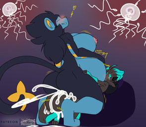 anthro balls big_balls big_breasts blush bodily_fluids breasts cum cum_in_vagina cum_inflation cum_inside cum_on_balls cum_on_ground duo female genital_fluids genitals huge_balls huge_breasts hyper hyper_balls hyper_genitalia impregnation inflation internal larger_female male male/female multiple_ova ovum penetration pokemorph sex size_difference smaller_male sperm_cell throbbing throbbing_balls vaginal vaginal_penetration johnithanial nintendo pokemon fan_character nirian_nightengale zachary_(johnithanial) canid canine generation_4_pokemon generation_5_pokemon luxray mammal pokemon_(species) shiny_pokemon zorua absurd_res hi_res