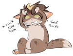 anthro bodily_fluids brown_body brown_fur brown_hair bruised_head crying fur hair male simple_background sniffing sobbing solo tail tears white_background wounded freckledcoat freckledcoat_(character) domestic_cat felid feline felis mammal 2023 colored_sketch hi_res sketch