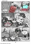 2016 animal_genitalia animal_penis anthro balls black_and_white blush bodily_fluids breasts canid canine canon_x_oc clothed clothing comic cum cum_in_mouth cum_inside cumshot cumshot_in_mouth deep_throat dialogue digital_media_(artwork) domestic_cat duo ejaculation english_text erection felid feline feline_genitalia feline_penis felis female female_penetrated forced forced_oral fox fur genital_fluids genitals hair hair_grab hi_res krystal_(star_fox) male male/female male_penetrating male_penetrating_female mammal monochrome nintendo open_mouth oral oral_penetration orgasm penetration penile_spines penis pink_penis rape s-nina sex simple_background star_fox tau_maxim text tongue touching_hair url white_body white_fur