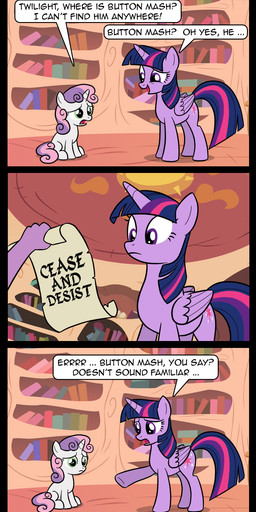 book bookshelf commentary cutie_mark dialogue disembodied_hand duo_focus feathered_wings feathers female feral fur furniture group hair horn humor inside letter multicolored_hair purple_body purple_fur sad text wings theairevolution friendship_is_magic hasbro my_little_pony mythology sweetie_belle_(mlp) twilight_sparkle_(mlp) equid equine mammal mythological_creature mythological_equine unicorn winged_unicorn 2014 comic digital_media_(artwork) english_text hi_res url