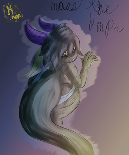 big_butt big_tail butt clothed clothing gesture green_eyes hand_gesture high-angle_view horn male smile snaggle_tooth solo tail thick_thighs underwear underwear_only yellow_sclera hurricane_weaver atlyss humanoid imp_(atlyss) hi_res