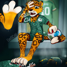 3_toes anthro ball clothing feet foot_fetish foot_on_face male male/male smothering soccer_ball soccer_jersey soccer_uniform soles solo sportswear toes uniform ceo_of_paws adidas fifa mexico_national_football_team zayu_(fifa) felid feline jaguar mammal pantherine 1:1 hi_res