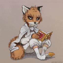 anthro book bottomwear cape cardigan clothing fluffy footwear fur fuzzy line_art_only looking_at_viewer makeshift_clothing makeup male orange_body orange_fur pants reading reading_book resting_bitch_face simple_background socks solo stern_look tail towel white_background young young_anthro young_male conditional_dnp max_wilson orenjisalmonpaw third-party_edit fantastic_mr._fox ash_fox_(fantastic_mr._fox) canid canine fox mammal red_fox true_fox 2020 color_edit colored cross-hatching digital_media_(artwork) digital_painting_(artwork) hatching_(art) painting_(artwork) shaded signature simple_shading
