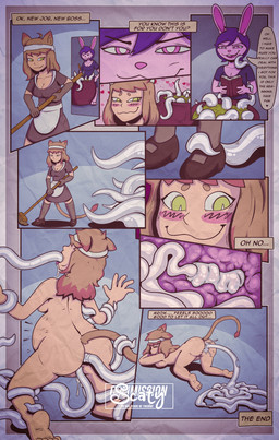 anal anal_penetration anthro butt clothed clothing duo female female/female forced maid_uniform nude oral oral_penetration penetration rape restrained restrained_by_tentacles sex slime slime_in_ass slime_inflation spellcasting tail tentacle_cum tentacle_in_ass tentacle_in_mouth tentacle_in_vagina tentacle_penetration tentacle_rape tentacle_sex tentacles text uniform vaginal vaginal_penetration scaty animal_humanoid humanoid lagomorph leporid mammal rabbit absurd_res comic english_text hi_res