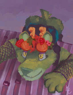 anthro antlers bedroom_eyes black_clothing bottomwear bottomwear_down butt clothed clothing ear_markings eyelashes eyewear eyewear_on_head fishnet_clothing flower fur goggles goggles_on_head green_body green_fur hair horn looking_pleasured male male_anthro markings multicolored_body multicolored_fur music_studio narrowed_eyes pants pants_down partially_clothed paws plant raised_tail red_hair scut_tail seductive shirt short_tail simple_background smile smirk solo studio tail text topwear yellow_eyes koffeecake mythology russelbuck_(copyright) russelbuck_(character) canid canine canis deer domestic_dog hybrid mammal mythological_creature 2026 artist_name colored digital_drawing_(artwork) digital_media_(artwork) full-length_portrait hi_res portrait shaded signature