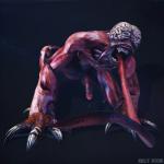 1:1 3d_(artwork) balls bodily_fluids bow_experiment_(resident_evil) capcom cum digital_media_(artwork) erection exposed_brain exposed_muscle flesh_creature genital_fluids genitals hi_res humanoid humanoid_genitalia humanoid_penis killystein licker_(resident_evil) male mammal monster monstrous_humanoid nightmare_fuel not_furry open_mouth penis precum resident_evil simple_background solo t-virus_mutant_(resident_evil) teeth tongue tongue_out undead zombie