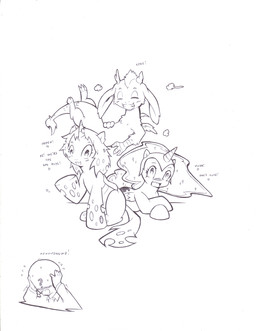 feathered_wings feathers female feral group heart_symbol horn male text wings young young_feral cold-blooded-twilight friendship_is_magic hasbro my_little_pony mythology discord_(mlp) nightmare_moon_(mlp) queen_chrysalis_(mlp) arthropod changeling_(mlp) chimera draconequus equid equine human mammal mythological_creature mythological_equine winged_unicorn 2013 black_and_white english_text hi_res monochrome source_request