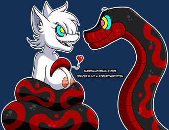anthro anthro_on_feral bestiality big_breasts black_body black_scales breasts coiling_around_body duo eye_contact female female_on_feral feral freckled_breasts freckled_shoulders freckles fur hair heart_symbol hypnosis hypnotic_eyes looking_at_another male male/female markings mind_control nipples nude open_mouth open_smile red_body red_markings red_scales restrained_arms ringed_eyes scales sharp_teeth simple_background smile tail_on_breast teeth transparent_background white_body white_fur white_hair surrealatorium crimson_the_snake officer_flint_(foresttherotten) mammal murid murine rat reptile rodent scalie snake 2025 alpha_channel animated hi_res