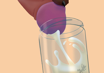 anthro bodily_fluids container cum cum_covered cum_in_container cum_in_jar duo ejaculation extreme_size_difference genital_fluids genitals humanoid_genitalia humanoid_penis jar male messy micro penis size_difference trapped chibon felid feline mammal absurd_res hi_res
