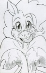 2013 anthro anthrofied bhawk big_breasts black_and_white bodily_fluids breasts cum cum_on_breasts cum_on_face earth_pony equid equine female friendship_is_magic genital_fluids hand_on_breast hasbro horse licking licking_lips licking_own_lips looking_at_viewer mammal monochrome my_little_pony nipples nude pinkie_pie_(mlp) pony self_lick simple_background solo tongue tongue_out traditional_media_(artwork) white_background