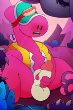 anthro balls blush bodily_fluids clothing cum erection genital_fluids genitals hat headgear headwear humanoid_genitalia humanoid_penis inflatable male masturbation non-mammal_balls open_mouth penile penis pink_body solo buzzindorf brawl_stars supercell_(company) doug_(brawl_stars) animate_inanimate dinosaur living_inflatable prehistoric_species reptile scalie 2d_animation animated digital_media_(artwork) hi_res loop no_sound short_playtime webm