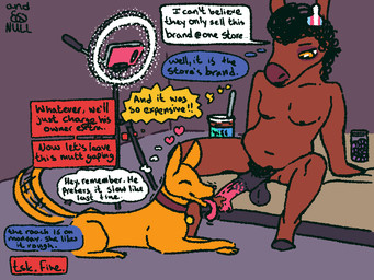 animal_genitalia animal_penis anthro anthro_on_feral balls bestiality dialogue duo equine_genitalia equine_penis erection fellatio feral food food_fetish food_play genitals interspecies lgbt_pride licking male male/male oral peanut_butter peanut_butter_on_penis penile penis penis_lick pride_colors recording recording_video sex text tongue transgender_pride_colors qwaxi~lixard or_(qwaxi~lixard) asinus canid canine canis domestic_dog donkey equid equine mammal 4:3 english_text hi_res nonbinary_(lore)
