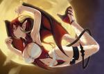 armpits big_breasts breasts cleavage clothed clothing demon demon_wings female fingernails fishnet flying garter_belt garter_straps hair hi_res high_heels horn legs_up long_nails looking_at_viewer moon nail_polish navel night_sky not_furry original pointy_ears red_eyes red_hair red_nails seductive shoes side_view slit_pupils solo succubus tail_around_leg thigh_highs unknown_artist wings
Rating: Questionable
Score: 11
User: AnacondaRifle
Date: March 19, 2014