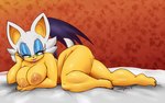 anthro areola big_breasts breasts female green_eyes looking_at_viewer nipples nude solo tan_areola tan_nipples thick_thighs jollysart sega sonic_the_hedgehog_(series) rouge_the_bat bat mammal 16:10 hi_res widescreen