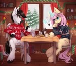 beverage container cup duo female feral gift holidays horn kitchen male tea tea_cup wings midnightflight hasbro my_little_pony mythology new_year new_year_2023 nutella equid equine horse mammal mythological_creature mythological_equine pegasus pony unicorn absurd_res hi_res