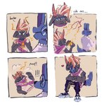 ambiguous_gender anthro backfire clothing clothing_transformation duo footwear inanimate_transformation magic male male/male oblivious shoes spell transformation tealfolf tealfolf_(character) animate_inanimate bovid caprine hybrid mammal sheep absurd_res comic hi_res
