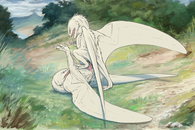 4_eyes 4_toes ambiguous_gender back_tuft beach bodily_fluids branch claws cloacal cloacal_penetration cloud cum cum_drip cum_inside detailed_background dirt dripping duo feet feral fern forest genital_fluids genitals grass looking_at_another lying male male/ambiguous master_study membrane_(anatomy) membranous_wings mountain multi_eye neck_tuft on_back open_mouth palm_tree penetration penis piledriver_position pink_penis plant rock sex shadow spread_wings standing stepping_on_another tailless teeth three-quarter_view toes tree tuft water white_body wings zw3 european_mythology mythology dragon mythological_creature mythological_scalie scalie tailless_wyvern western_dragon wyvern 2025 3:2 digital_drawing_(artwork) digital_media_(artwork) digital_painting_(artwork) hi_res inspired_by_formal_art painting_(artwork) shaded