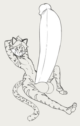 anthro balls big_balls big_penis erection fur genitals grey_background hair huge_balls huge_penis humanoid_genitalia humanoid_penis hyper hyper_genitalia hyper_penis male penis simple_background solo striped_body striped_fur stripes angstrom felid mammal pantherine tiger 2018 character_request digital_media_(artwork) hi_res