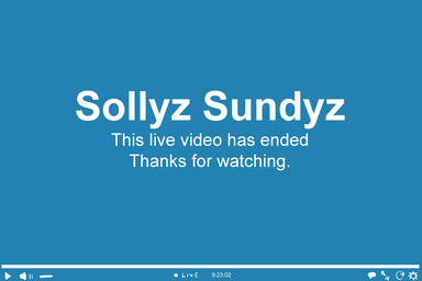 livestream monotone_background play_button screencap simple_background stream_ui text zero_pictured sollyz 2020 blue_and_white english_text monochrome
