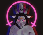 alcohol ambiguous_gender anthro beverage beverage_can black_background black_hair black_horn bovid_horn caprine_horn circle demonic energy_drink eyebrows fur goat_ears goat_horn grey_body grey_fur grey_horn hair heart_symbol horizontal_pupils horn lgbt_pride lips long_hair looking_at_viewer markings multicolored_eyes multicolored_markings nude occult_symbol pentagram pentagram_tattoo pink_eyes pride_color_markings pride_colors pupils rainbow_pride_colors rainbow_symbol revo_(drink) rgb satanic satanism simple_background six-stripe_rainbow_pride_colors solo symbol tattoo yellow_eyes deykceiver bovid caprine caprine_demon demon goat goat_demon mammal icon