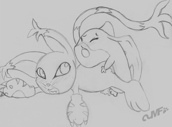 blush cat cum cum_in_pussy cum_inside digimon eyes_closed feline female gatomon gloves long_tail looking_back male mammal miniferu patamon sex sketch straight wings
Rating: Explicit
Score: 3
User: BushyTailHugger
Date: February 21, 2014