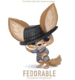 ambiguous_gender anthro black_eyes bottomless clothed clothing featureless_crotch fedora fur hat headgear headwear humor looking_at_viewer pun shirt simple_background smile solo tan_body tan_fur text topwear visual_pun white_background piper_thibodeau canid canine fennec_fox fox mammal true_fox 2020 digital_media_(artwork) digital_painting_(artwork) english_text painting_(artwork) url