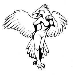 anthro back_wings beak biped breasts feathers feet female front_view medium_breasts non-mammal_breasts nude solo standing tail tail_feathers talons tasteful_nudity toes wings megan_giles avian bird corvid corvus_(genus) crow oscine passerine 2011 digital_drawing_(artwork) digital_media_(artwork) line_art monochrome