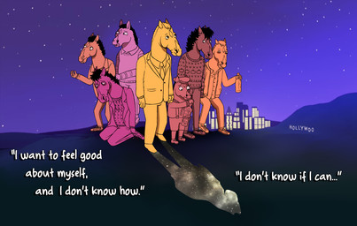 city clothing drunk group jacket male night outside star substance_intoxication suit text topwear young nestly bojack_horseman netflix bojack_horseman_(character) equid equine horse mammal absurd_res english_text hi_res