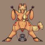 anthro apple arms_tied bdsm big_breasts big_butt blonde_hair bodily_fluids bondage bound breast_milking breast_play breasts butt clitoris clothing cowboy_hat cutie_mark dildo dildo_in_pussy dildo_insertion ejaculation erect_nipples eyes_closed farm_equipment farmer female food fruit fucking_machine fupa fur genital_fluids genitals green_dildo hair hat headgear headwear hip_dips labia_minora lactating leaking legs_tied logo machine milk milk_as_lube milking_machine nipple_fetish nipple_play nipple_pull nipples orange_body penetration plant ponytail ponytail_over_shoulder pussy pussy_ejaculation questionable_consent red_dildo restrained_arms restrained_legs restraints rope rope_bondage sex sex_toy sex_toy_in_pussy sex_toy_insertion simple_background sleep_sex sleeping solo solo_focus spread_pussy spreading sucking textured_dildo thick_nipples thick_thighs toony vaginal vaginal_fluids vaginal_penetration wide_stance deadstockdog friendship_is_magic hasbro my_little_pony applejack_(mlp) equid equine horse mammal pony artist_logo artist_name english_description hi_res