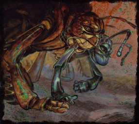 all_fours antennae_(anatomy) anthro arm_bite bite black_border blue_body blush bodily_fluids border detailed_background duo eyes_closed genital_fluids interspecies male male/male orange_body sex smile teeth the_dawner a_bug's_life disney pixar flik_(a_bug's_life) hopper_(a_bug's_life) ant arthropod cricket grasshopper hymenopteran insect orthopterid 2024 digital_drawing_(artwork) digital_media_(artwork) hi_res procreate_(artwork)