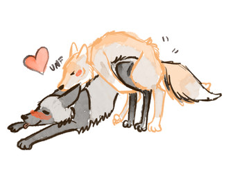 anal anal_penetration doggystyle duo feral feral_on_feral feral_penetrated feral_penetrating feral_penetrating_feral from_behind_position intraspecies male male/male male_penetrated male_penetrating male_penetrating_male mating_grip mounting obscured_penetration penetration penile penile_penetration sex crestwolf canid canine fox mammal red_fox silver_fox tibetan_sand_fox true_fox hi_res