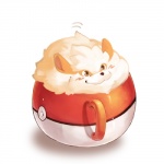 ambiguous_gender blush cats_are_liquid container cup daww feral fluffy foam fur glistening handle happy in_container in_cup looking_up micro orange_eyes pokeball pokemug simple_background smile solo standard_pokeball white_background young vu06 if_it_fits_i_sits_(meme) nintendo pokemon arcanine canid canine generation_1_pokemon mammal pokemon_(species) 1:1 digital_media_(artwork) digital_painting_(artwork) meme painting_(artwork)