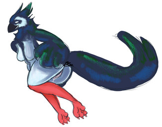 anthro avian_feet butt female solo deadpozzum avian bird corvid hybrid magpie_(corvid) northern_lapwing oscine passerine tagme trans_(lore) trans_man_(lore)