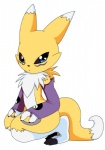 black_nose black_sclera blue_eyes chest_tuft chibi claws crouching digimon facial_markings fur gloves looking_at_viewer markings renamon terrors tuft
Rating: Safe
Score: 2
User: ChestFox
Date: March 20, 2014