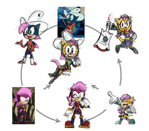 acoustic_guitar anthro clothing ear_piercing electronics female fusion group guitar hair hat headgear headwear hexafusion microphone musical_instrument piercing plucked_string_instrument purple_hair string_instrument unknown_artist adventures_of_sonic_the_hedgehog archie_comics dic_entertainment sega sonic_the_hedgehog_(archie) sonic_the_hedgehog_(comics) sonic_the_hedgehog_(series) sonic_underground catty_carlisle mina_mongoose sonia_the_hedgehog domestic_cat eulipotyphlan european_hedgehog felid feline felis hedgehog herpestid mammal mongoose reference_image