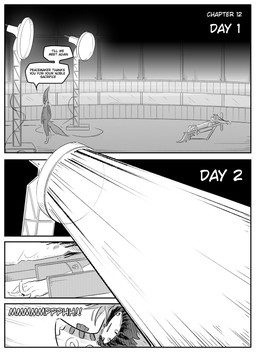 amputee anthro bandaged_stump broken_fingers clothed clothing dialogue disability duo lying male mask missing_all_legs missing_leg missing_limb on_back simple_background speech_bubble text torture wound_on_face wounded kifyun2 eric_doyle tatsuo_kimura canid canine fox mammal absurd_res comic english_text greyscale hi_res monochrome