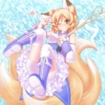 animal_ears bare_shoulders blonde_hair blouse blush boots breasts brown_eyes canine detached_sleeves ears_down ears_up exotic_pupils female fox fox_ears fox_tail foxgirl fur_trim hair heels hi_res human knee_boots laced_boots lacing midair multiple_tails one_eye_closed panties panty_shot polearm ran_yakumo ruffles shirt_collar short_hair smile solo staff star stockings tamahana touhou underwear v_sign wink yellow_eyes
Rating: Safe
Score: 7
User: AnacondaRifle
Date: August 18, 2013