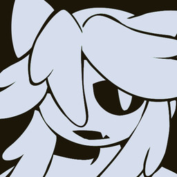 ambiguous_gender slime solo tolo white_body hbpencil goo_creature 1:1 bust_portrait icon low_res monochrome portrait