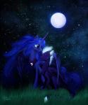 2013 absurd_res ambiguous_gender blue_eyes blue_hair cool_colors crown dalagar dragon duo equine eyes_closed female feral friendship_is_magic grass hair hi_res horn horse mammal moon my_little_pony night original_character outside pony princess_luna_(mlp) purple_scales sitting smile stars white_hair wing_hug winged_unicorn wings
Rating: Safe
Score: 6
User: Jatix
Date: January 16, 2014