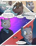 bottomless clothed clothing duo fellatio genitals hoodie male oral panel_skew penile penis profanity sex shirt shirt_only text topwear topwear_only kam math_lady domestic_cat equid equine felid feline felis horse mammal absurd_res comic english_text hi_res meme