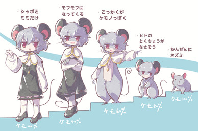 anthro anthrofied clothed clothed_anthro clothed_female clothed_humanoid clothing countershade_face countershade_neck countershade_torso countershading female feral feralized kemono semi-anthro solo xity_lsd cookie_(touhou) furry_scale touhou nazrin nyon_(cookie) animal_humanoid humanoid mammal mammal_humanoid mouse mouse_humanoid murid murid_humanoid murine murine_humanoid rodent rodent_humanoid hi_res