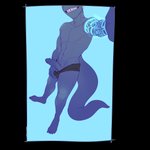 anthro athletic athletic_anthro athletic_male clothing feet genitals glowing humanoid_genitalia long_tail looking_at_viewer male penis selfie simple_background slim smile solo tail tattoo teeth teeth_showing toes twoots alyxander amphibian salamander scalie 1:1 2018 digital_drawing_(artwork) digital_media_(artwork) hi_res